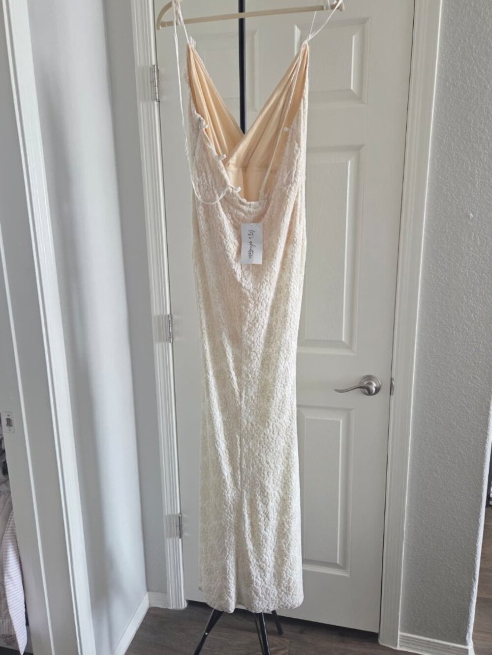 12th Tribe Maxi Dress Ivory Size M New - Picture 3 of 13